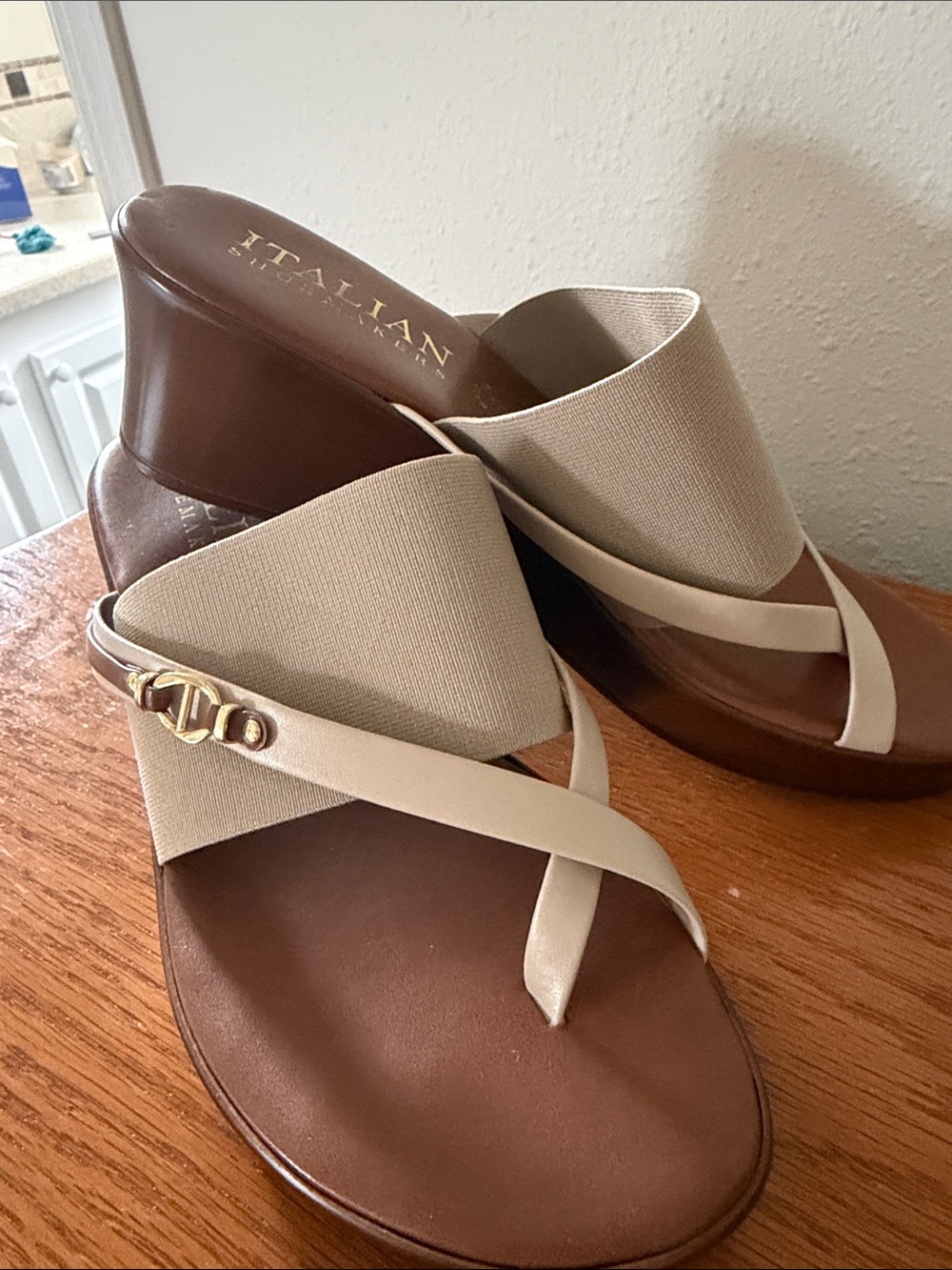 Italian Shoemakers Wedge Sandals